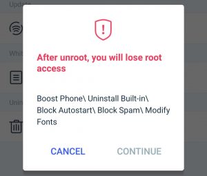 Uninstall Kingroot App