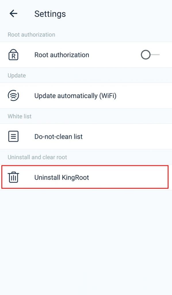 Unroot Using Kingroot App