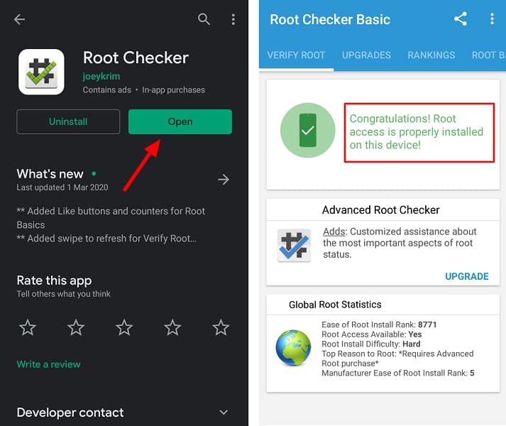 Root Checker App