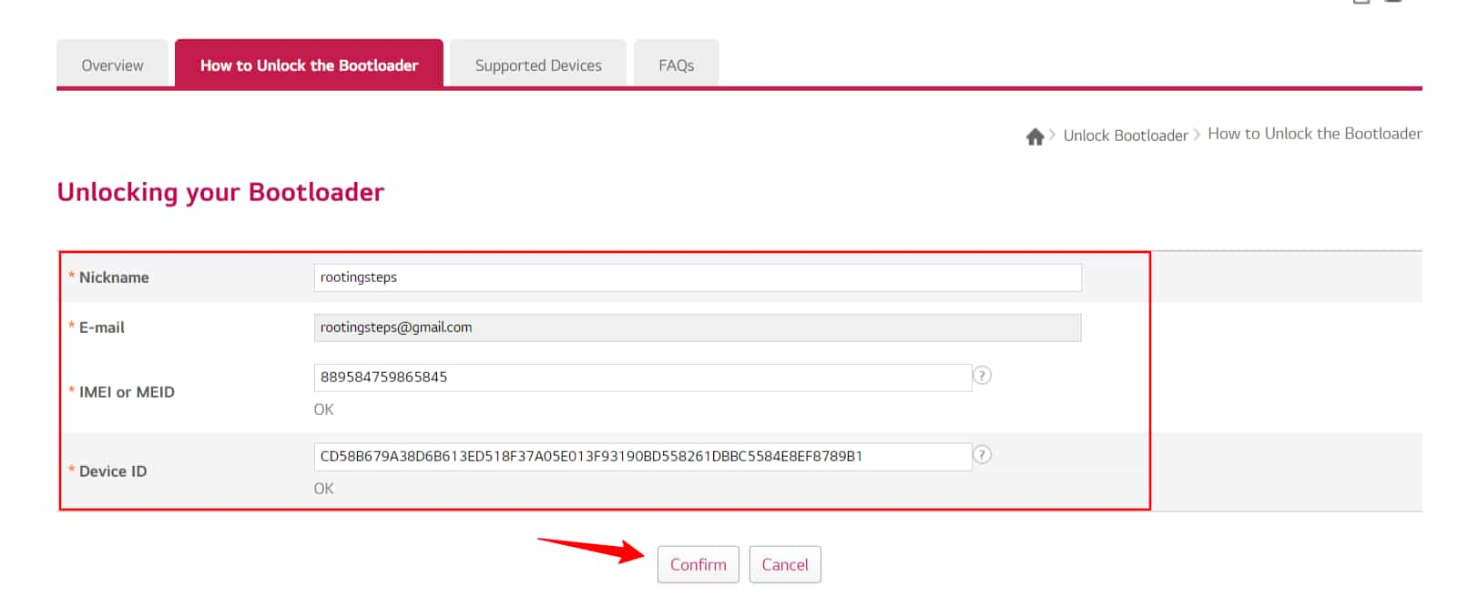 LG Developer Unlock Bootloader